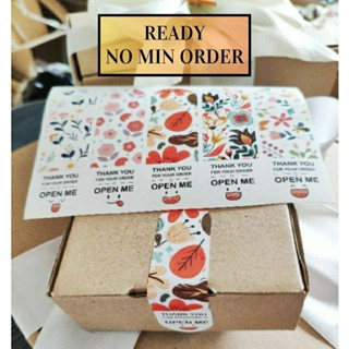 

Label open me segel box 5x10 aestetik cute packaging box stiker sticker