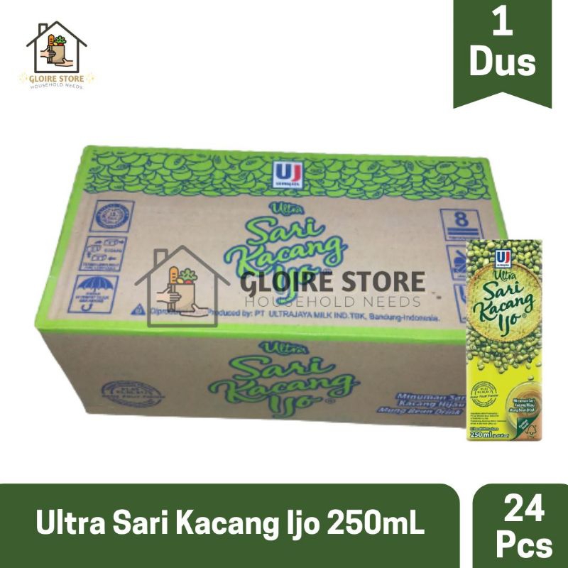 

ULTRA JAYA SARI KACANG IJO 1DUS 24x250mL (AO/S.A)