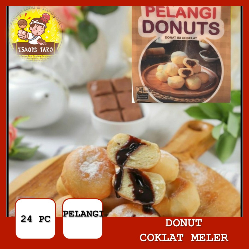 

PROMO Pelangi Donuts isi 24 pcs mini donat frozen