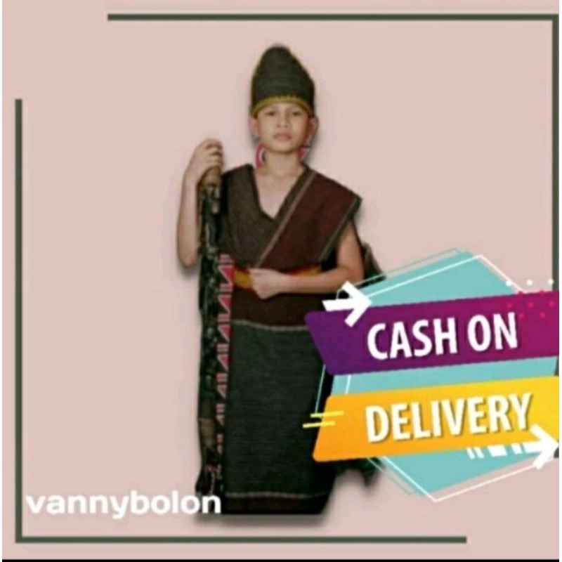 Kostum Pakaian Adat Batak Toba Anak Laki Laki Ulos Ragihotang Dan Ulos Sadum