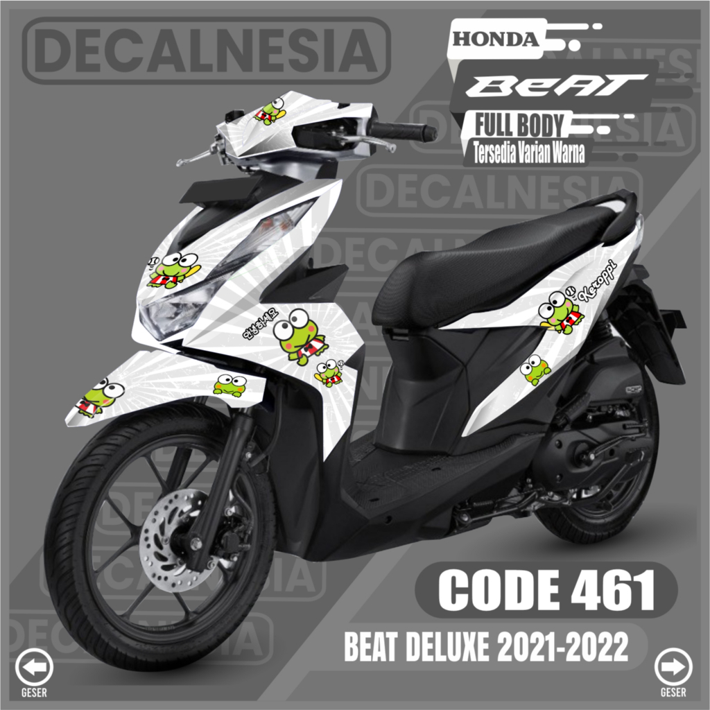 Decal Beat Deluxe 2021 2022 2023 Full Body CBS ISS Stiker Street New Motor Honda Variasi Modifikasi 