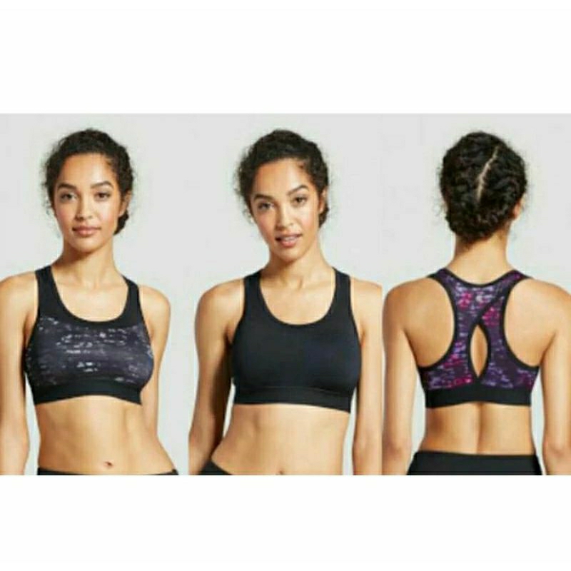 Bra Sport Hitam Polos Ch*mpion//Bra Olahraga Hitam