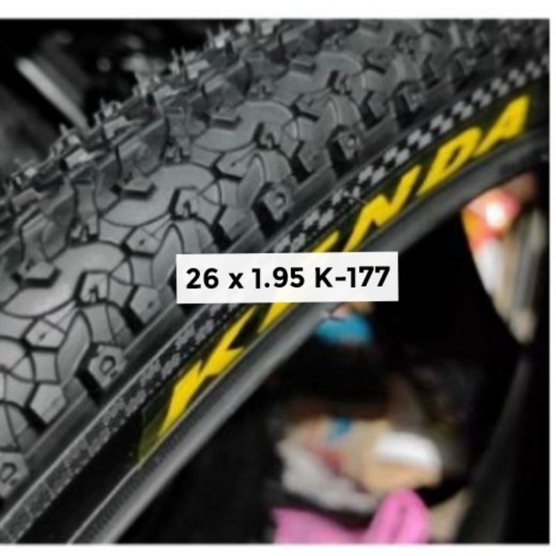 Ban luar sepeda ukuran 26 x 1.95 Kenda MTB Mini sepeda gunung