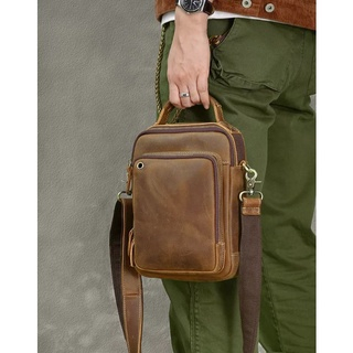 Tas Selempang Pria Original Kulit Asli - Tas Kulit Asli Model Selempang Jinjing