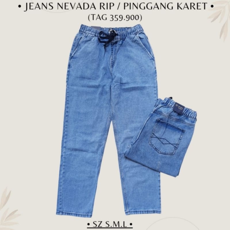 Jeans Nevada RIP Pinggang Karet