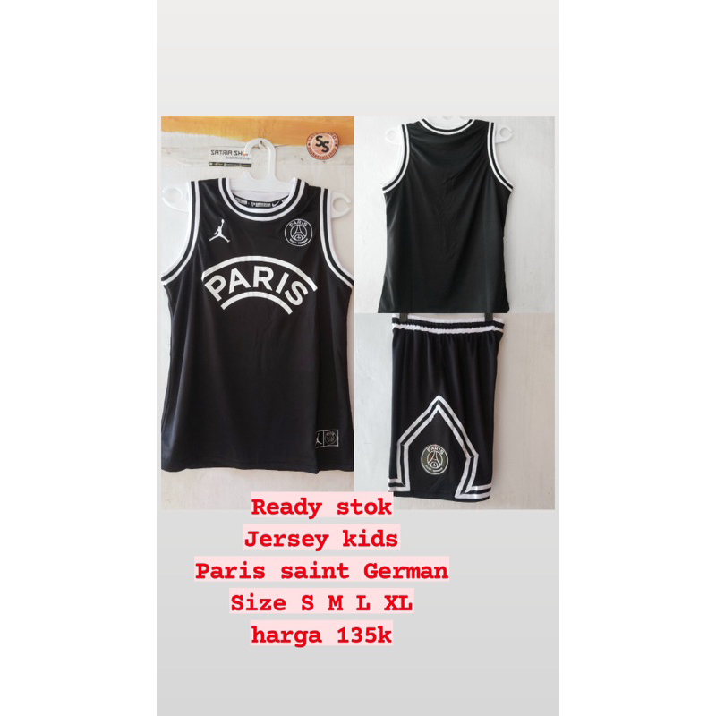 baju basket anak PSG