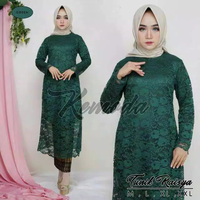 Atasan kebaya Brokat / baju atasan / tunik brokat / tunik kurung brukat / kebaya brokat