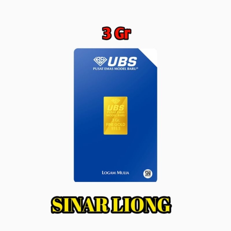 Emas logam mulia lm ubs 3 gr gram