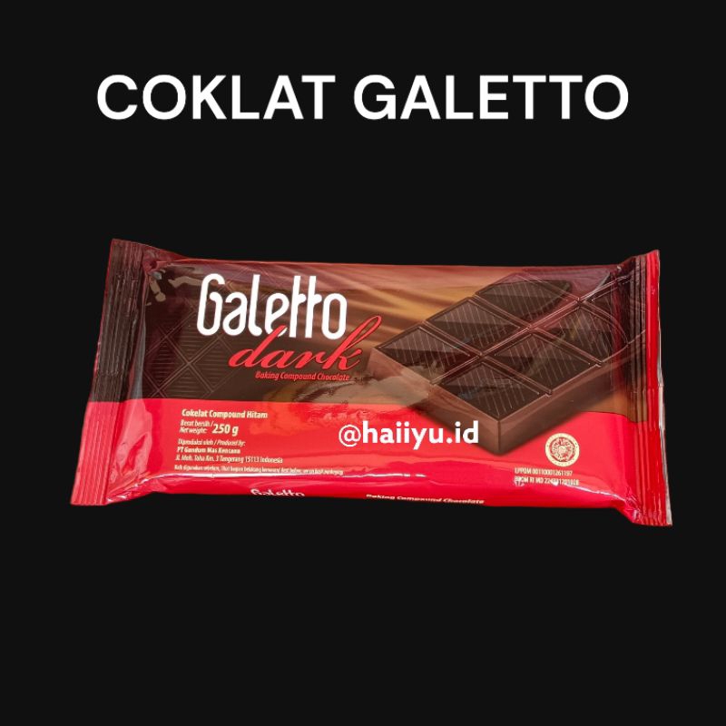 

Coklat Batang Galetto 250gr galleto compound