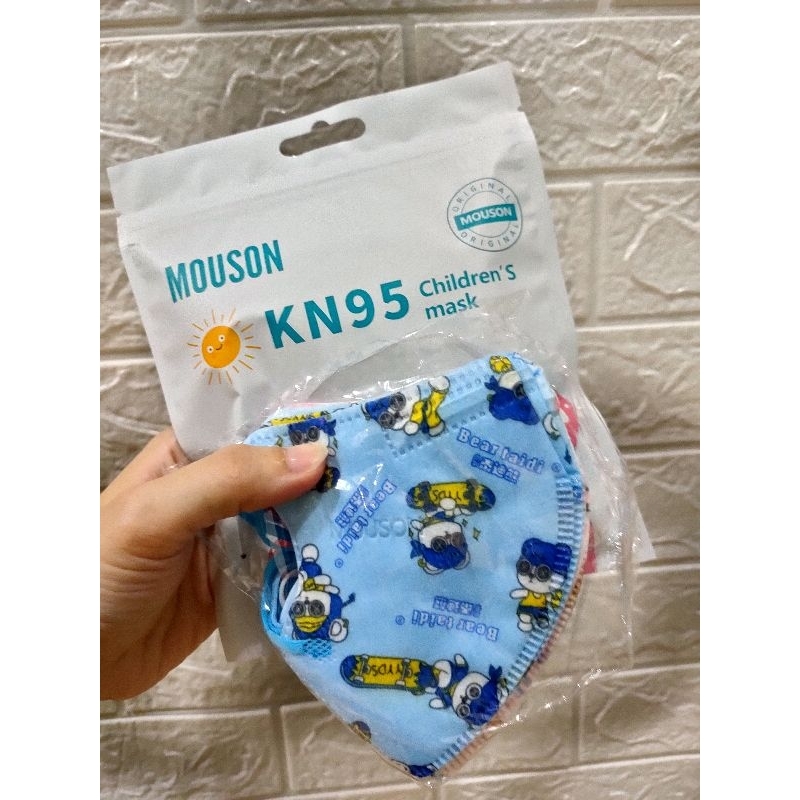 (10pcs) Masker KN95 Anak Mouson Mix Motif Original