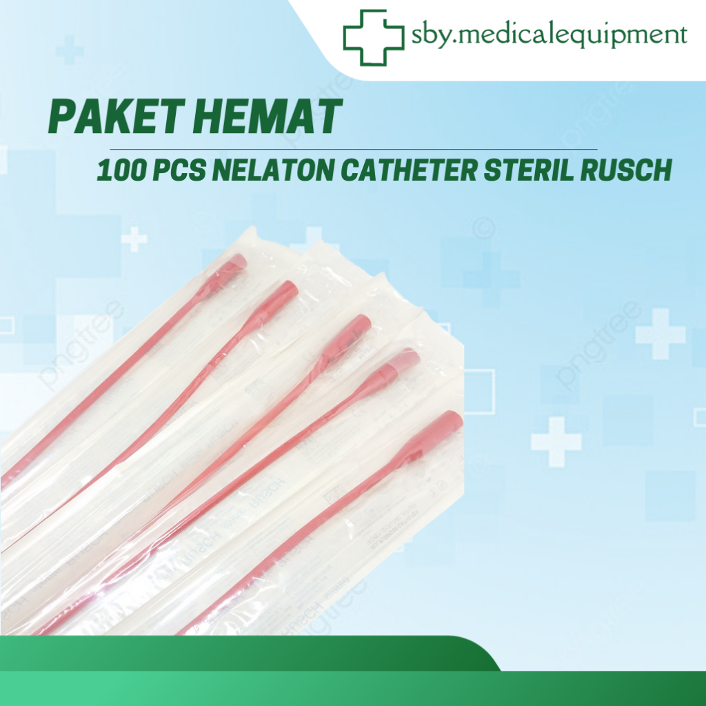 PAKET HEMAT 100 PCS Nelaton Catheter Steril Rusch Selang Nelaton Kateter