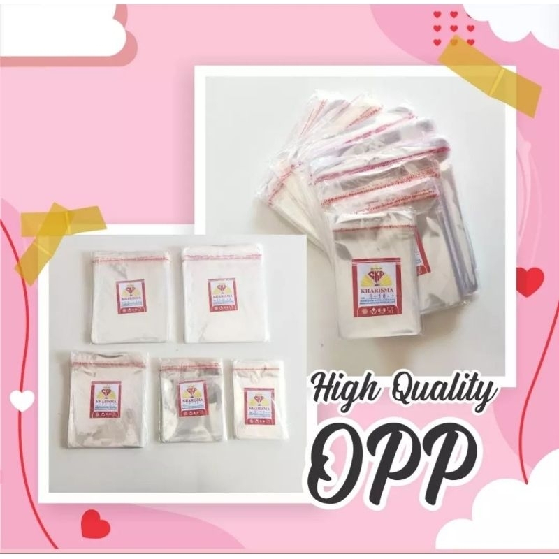 PLASTIK OPP MURAH TEBAL 18 MIC 14 x 14 - OPP LEM 14 x 14 - PLASTIK OPP LEM