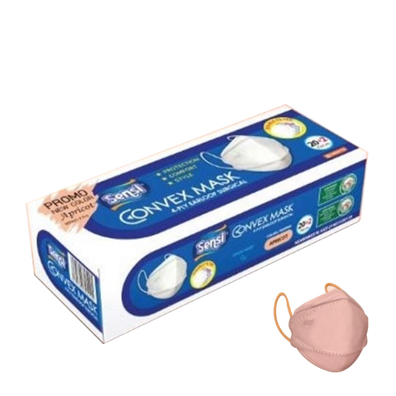 SENSI - Convex Mask 4D 4 Ply NEW COLOUR | Masker Sensi Earloop