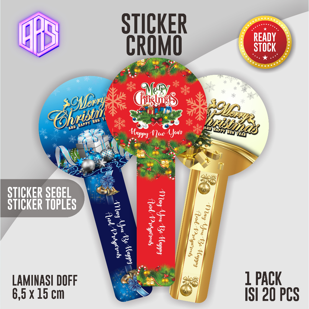 

(20pcs) STICKER TOPLES NATAL MERRY CHRISMAS varian 1