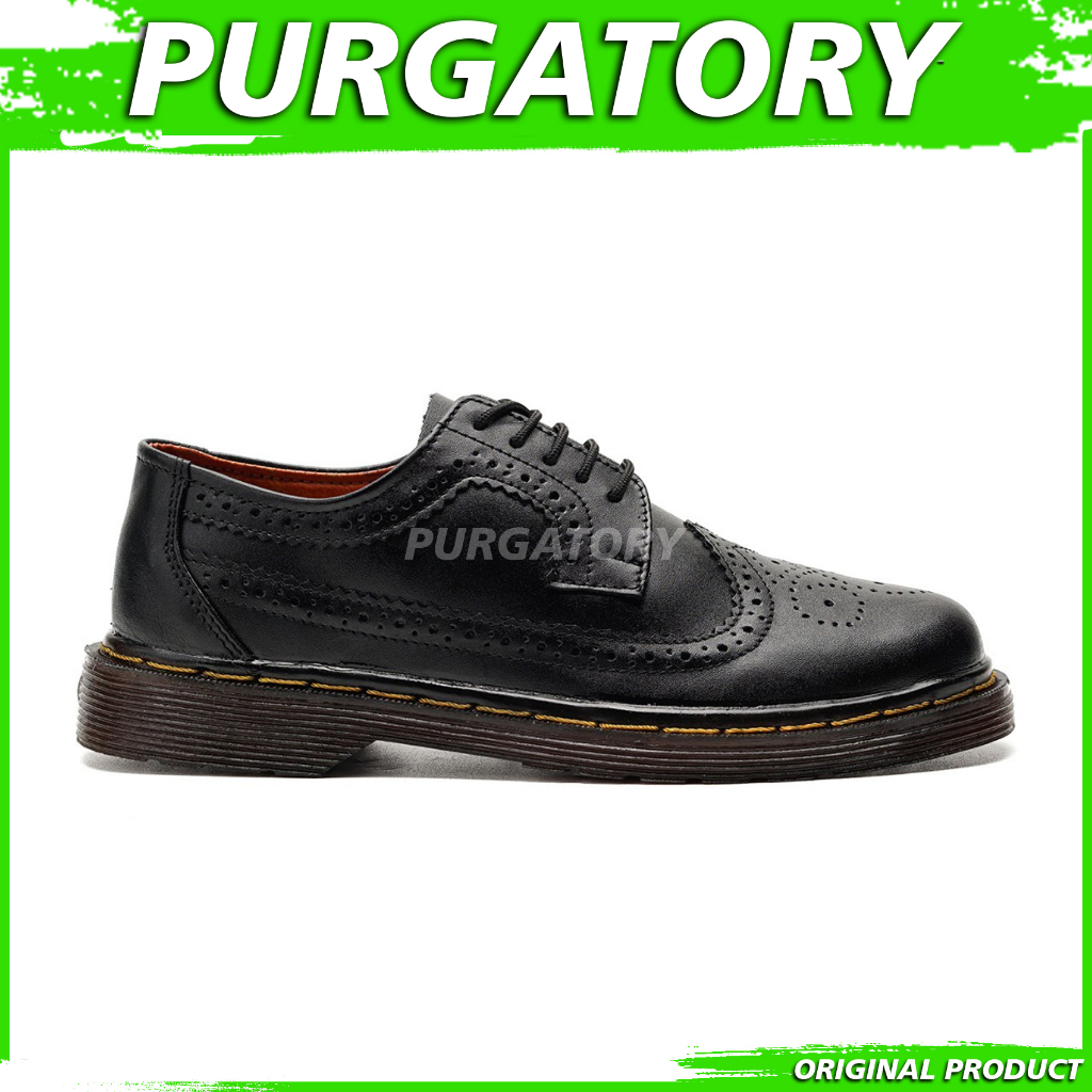 PURGATORY Sepatu Dr Martens Low Boots Kulit Asli Docmart