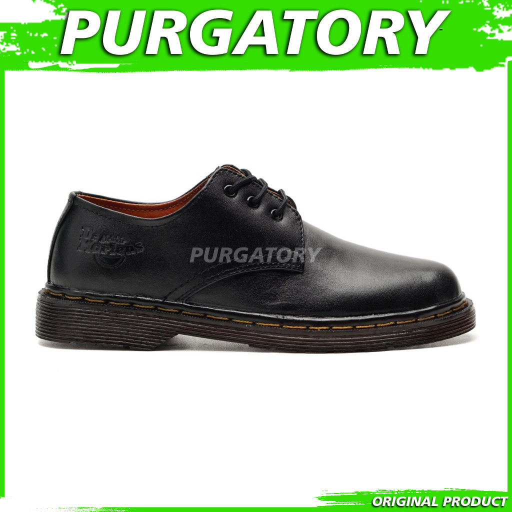 PURGATORY Sepatu Dr Martens Low Boots Kulit Asli Docmart