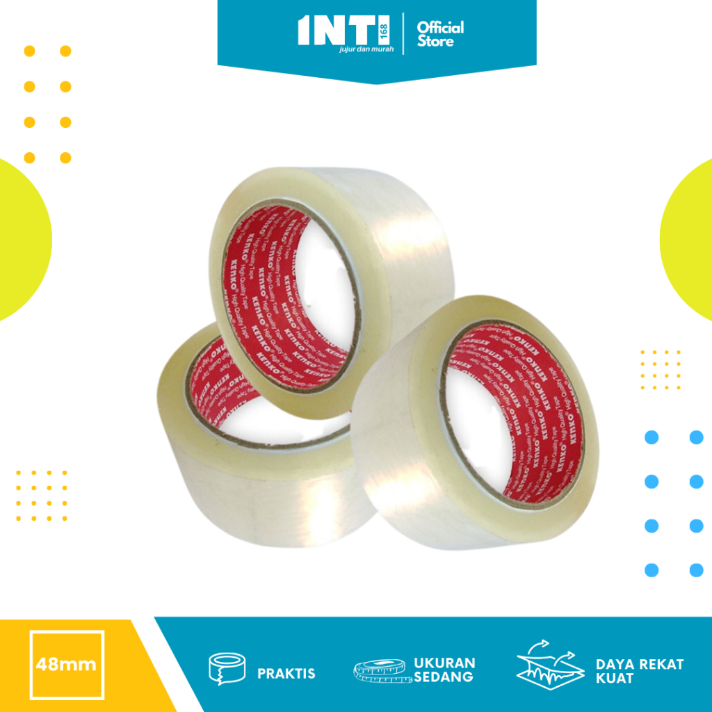 

Lakban Opp Kenko 48mmX80 transparan - Pelakban bening