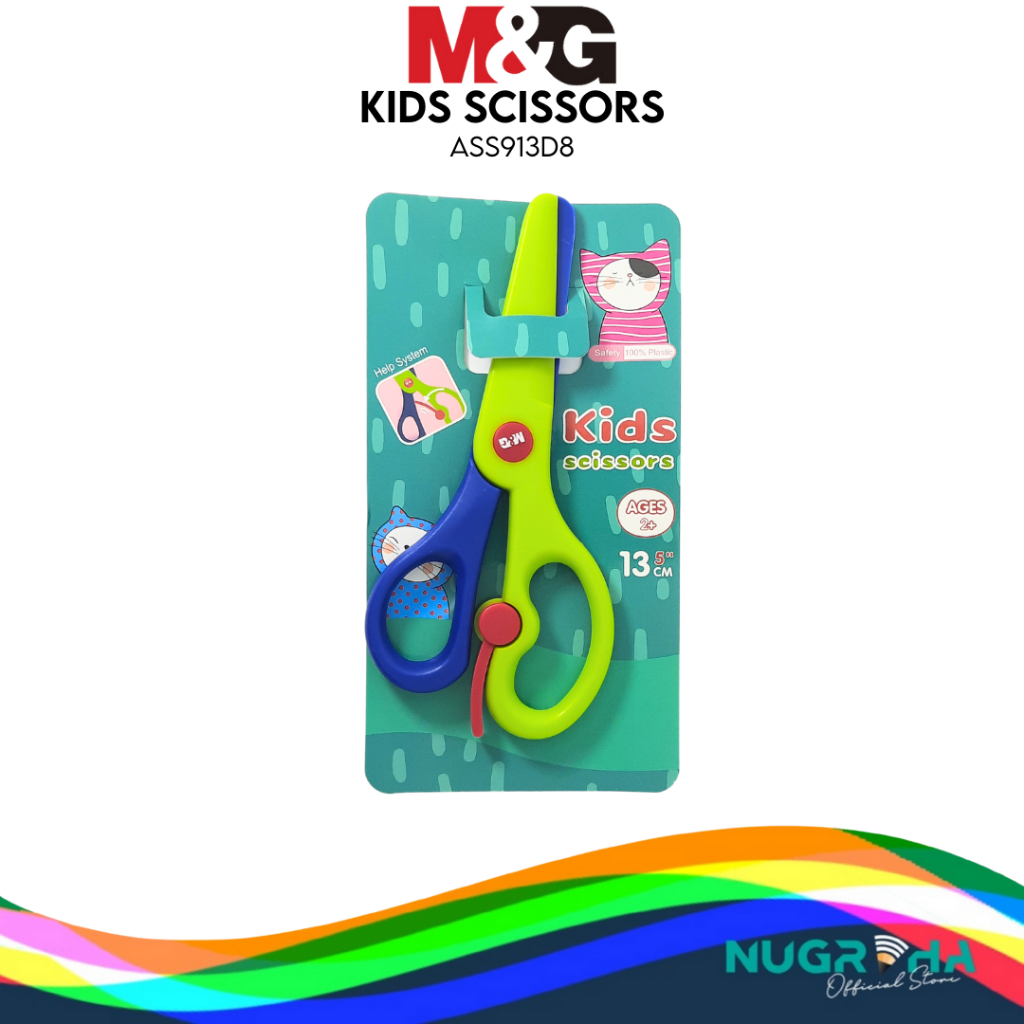 

M&G gunting anak/kids scissors 13.5cm ASS913D8