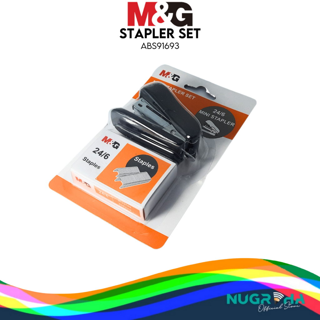 

M&G Mini 24/6 Colorful Stapler Mini Set 5 Warna 500pcs staples included ABS91693