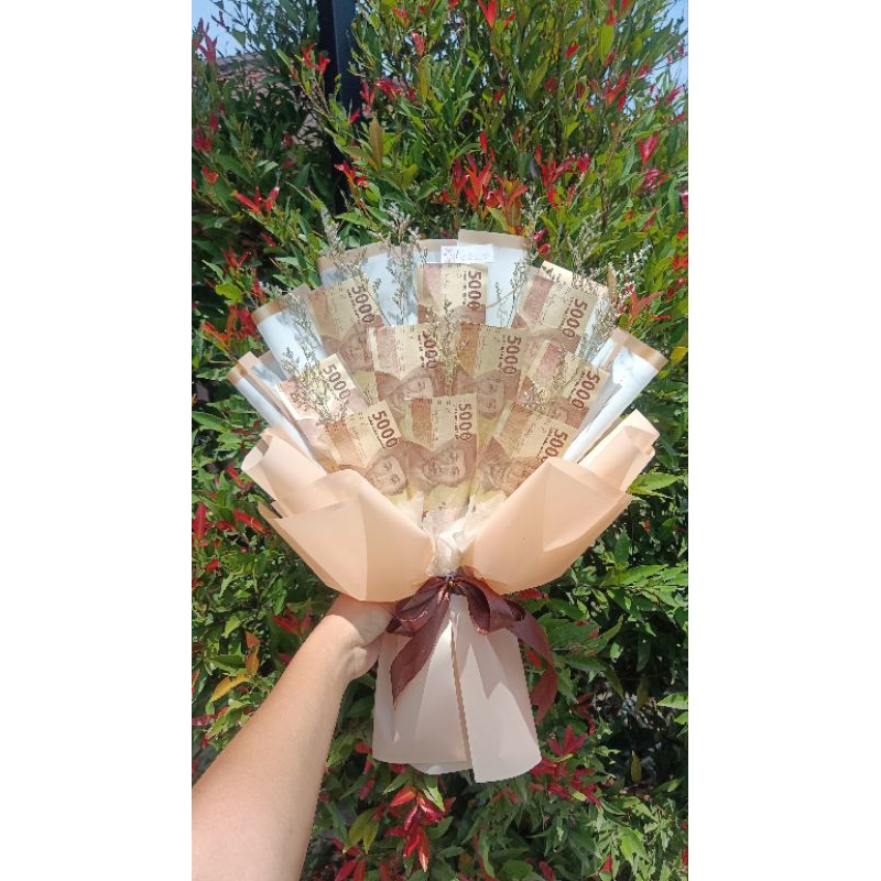 BUKET UANG 10 LEMBAR | MONEY BOUQUET | 5000 LIMARIBU