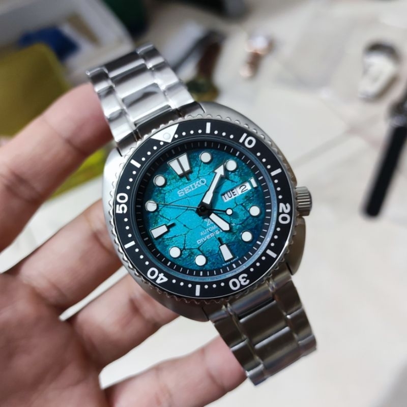 Jam tangan Pria SEIKO Prospex Turtle Automatic 4R36A Original include box