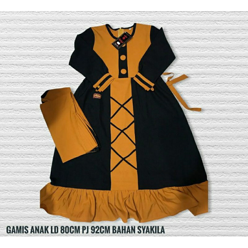 GAMIS ANAK MUSTARD