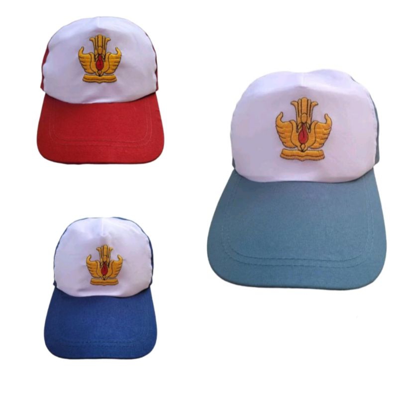 Topi SD, SMP, SMA/SMK / Topi sekolah logo bordir