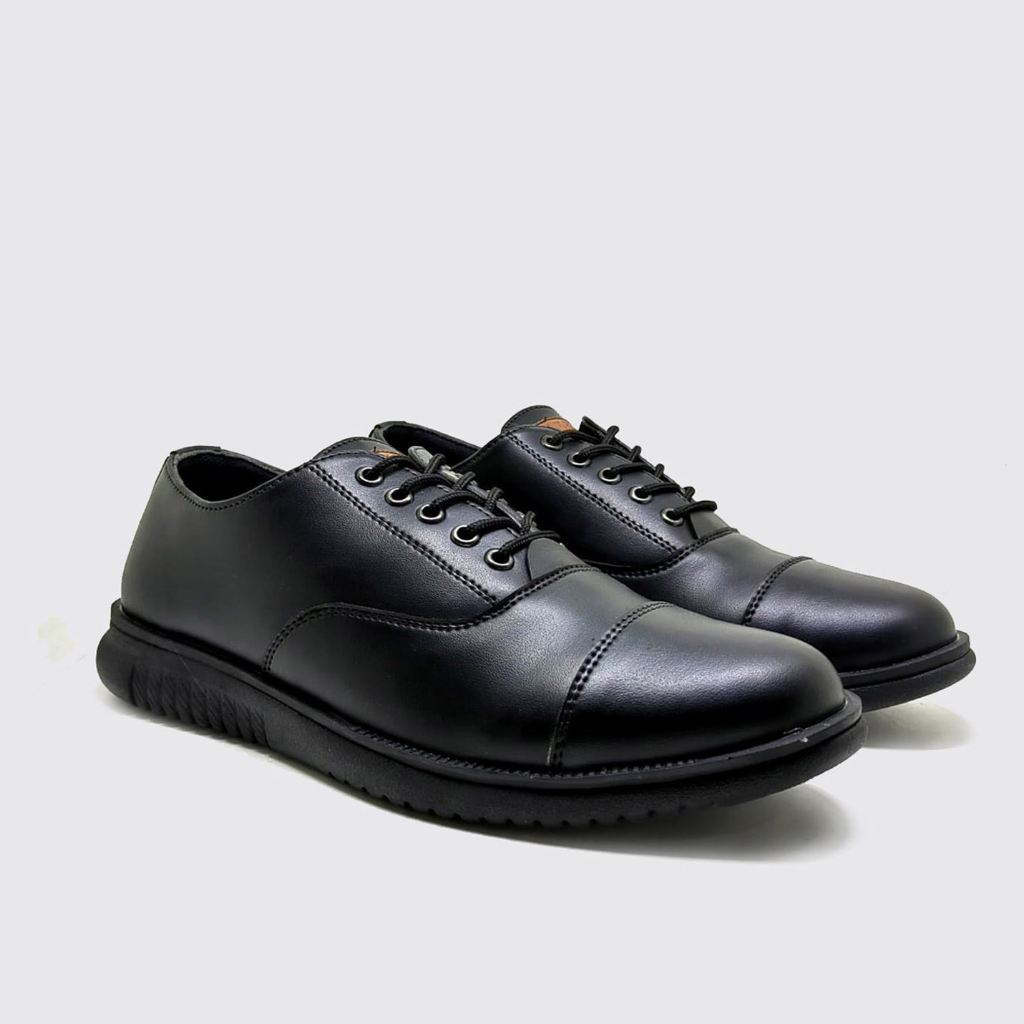 Sepatu Formal Semi Oxford KULIT/LEATHER Pria Asli Garut Ukuran 39 40 41 42 43 44 Standar Jumbo