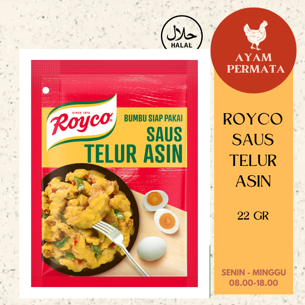 

Saus Telur Asin / Salted Egg Instan Royco / Telor Eggs