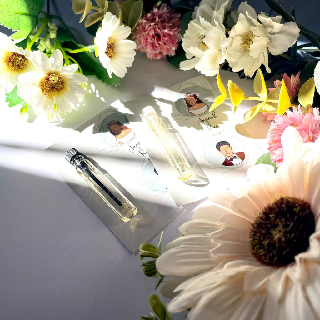 Souvenir parfum 2ml/souvenir wedding/ aqiqah/gift olshop/free custom design