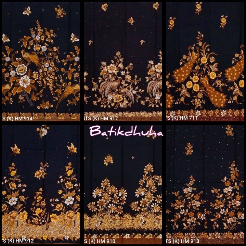 KAIN BATIK WARNA HITAM MANIS H SANTOSO UNGGUL JAYA