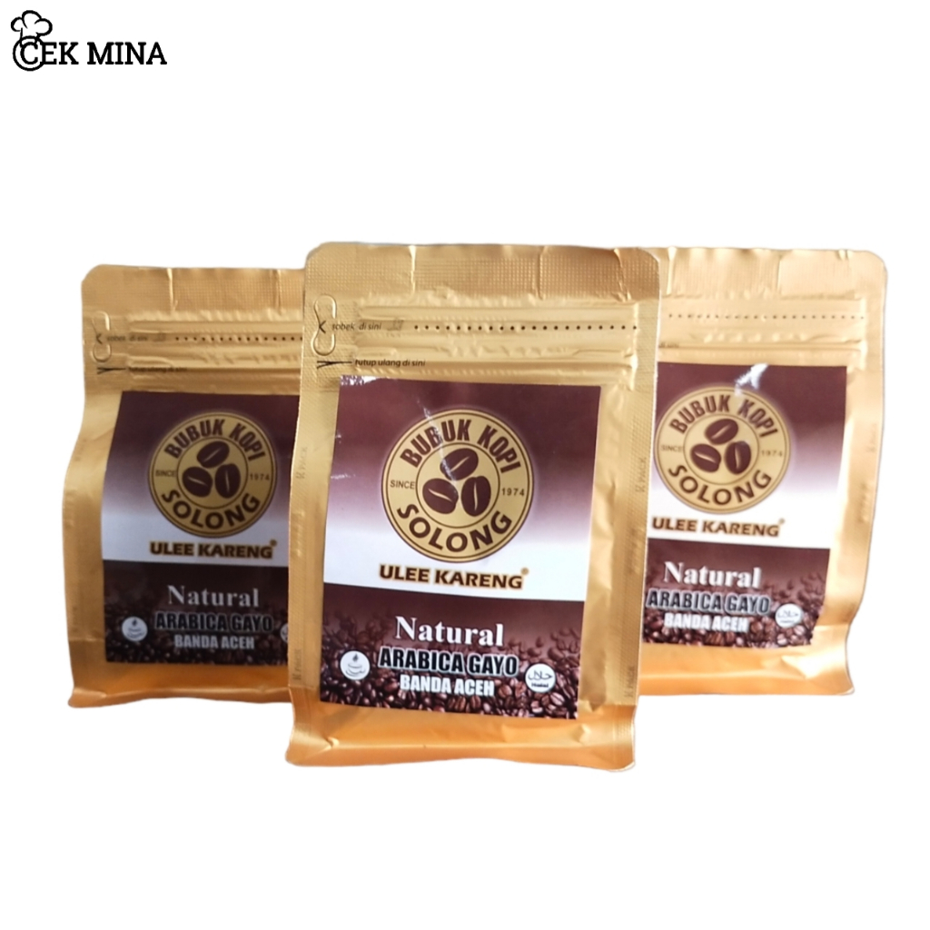 

Kopi Solong Natural Arabika Aceh Gayo Indonesia 150 GRAM Biji Bubuk Coffee Beans Giling Arabica Coffe Cofe Bean