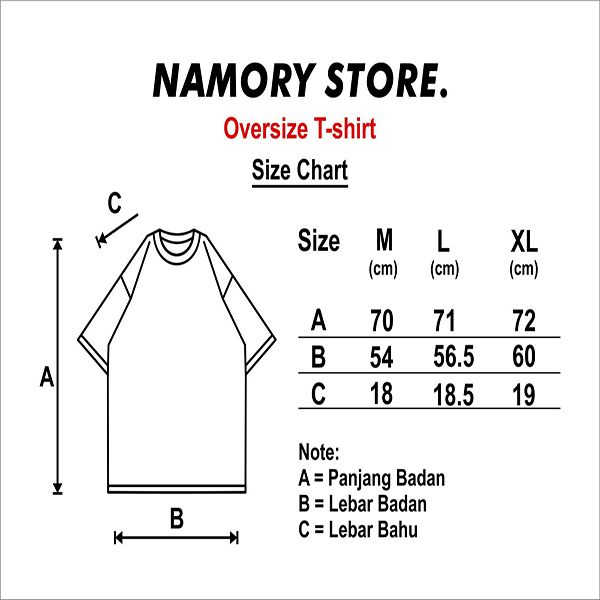 Namory Invasion Kaos OVERSIZE &quot;Shigeru&quot; PUTIH