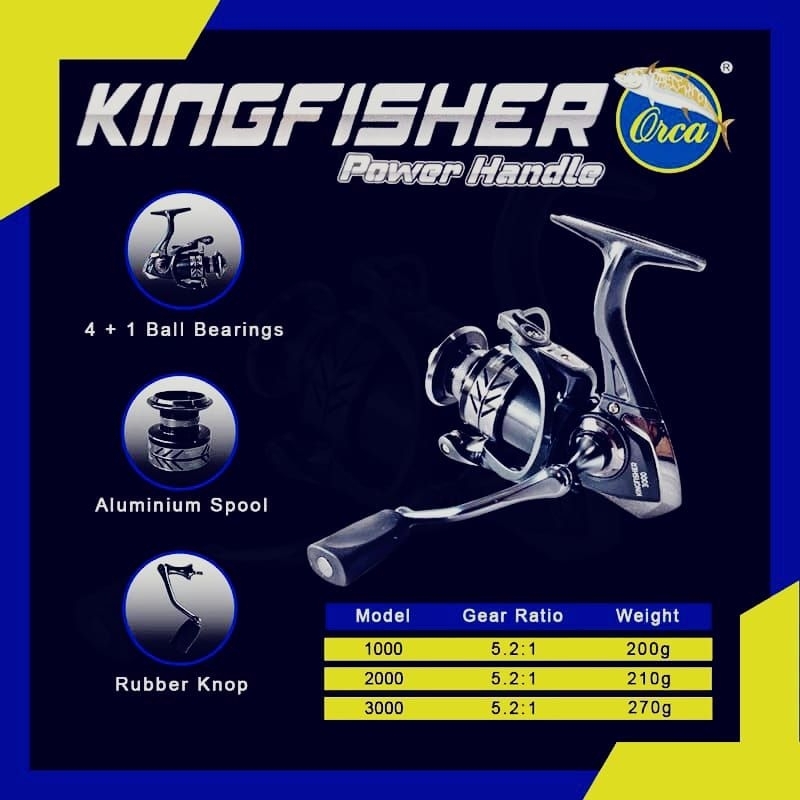 REEL ORCA KINGFISHER 1000,2000,3000 POWER HANDLE