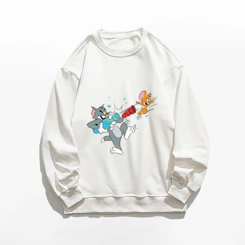 TOM&JERRY Sweater Casual All-match Longger Ukuran M - XXL (Pria dan Wanita)