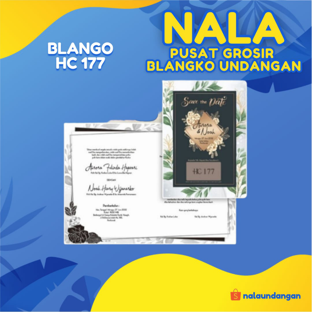 Pusat Grosir | Blangko Undangan HC 177 | NalaUndangan