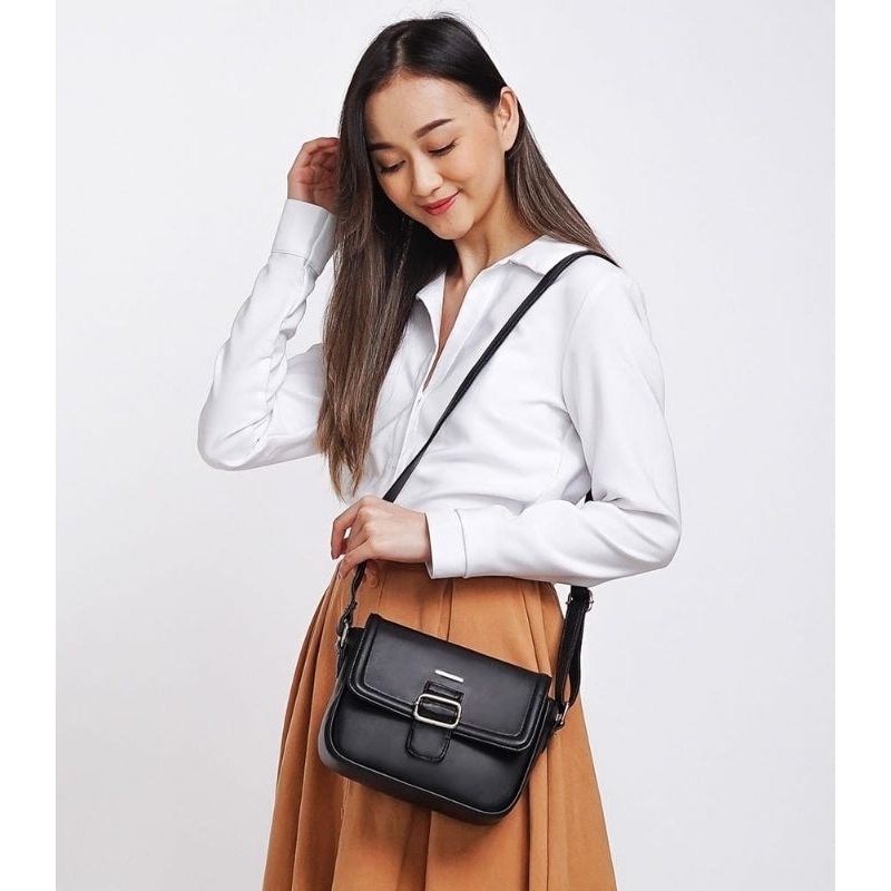 TAS SELEMPANG WANITA TERBARU ORLA BLACK SOPHIE MARTIN SHOPIE PARIS PROMO 2023