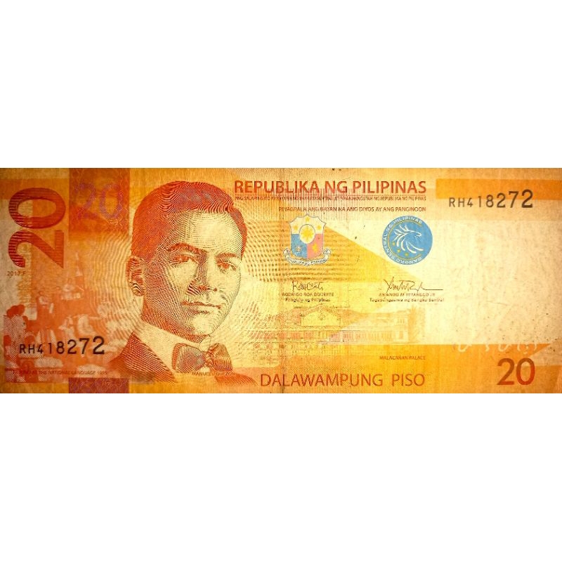 20 Peso Filipina Asli