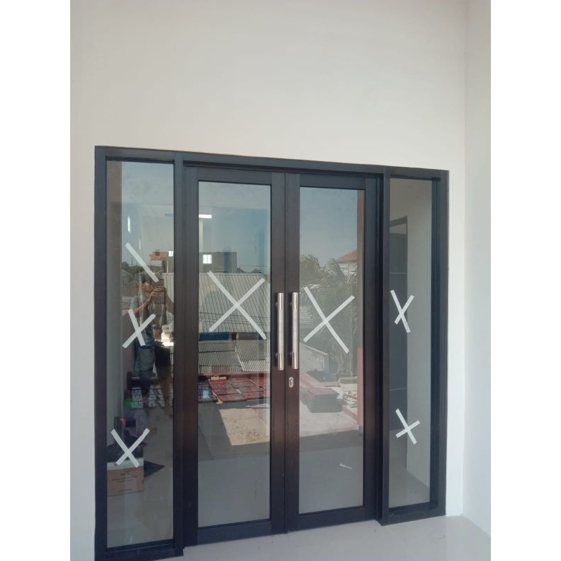 Pintu kaca aluminium/pintu aluminium/pintu sleding/jendela kaca