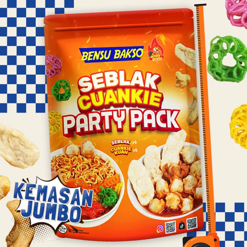 

PARTY PACK SEBLAK & CUANKIE BENSU BAKSO - ISI 1 LUSIN (6 SEBLAK & 6 CUANKIE)