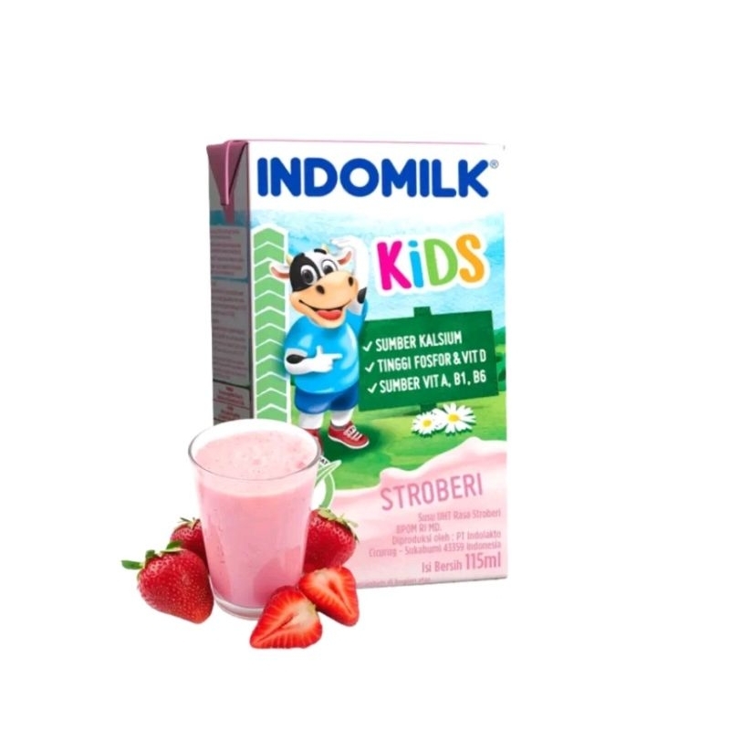 

Susu UHT Indomilk Kids Coklat/Strawberry/Vanila 115ml