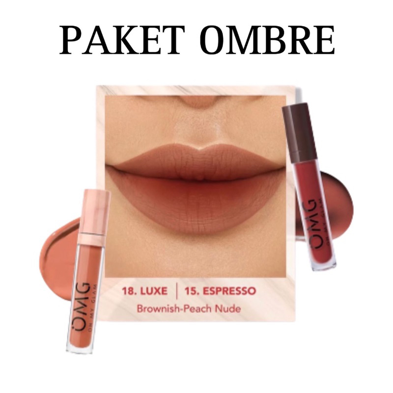 Paket Ombre Lipcream OMG Oh My Glam