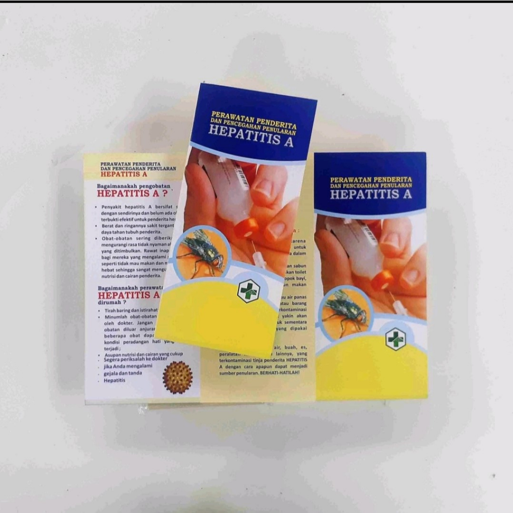 Leaflet / Brosur Hepatitis, Leaflet Edukasi Hepatitis, Bonus Poster Hepatitis