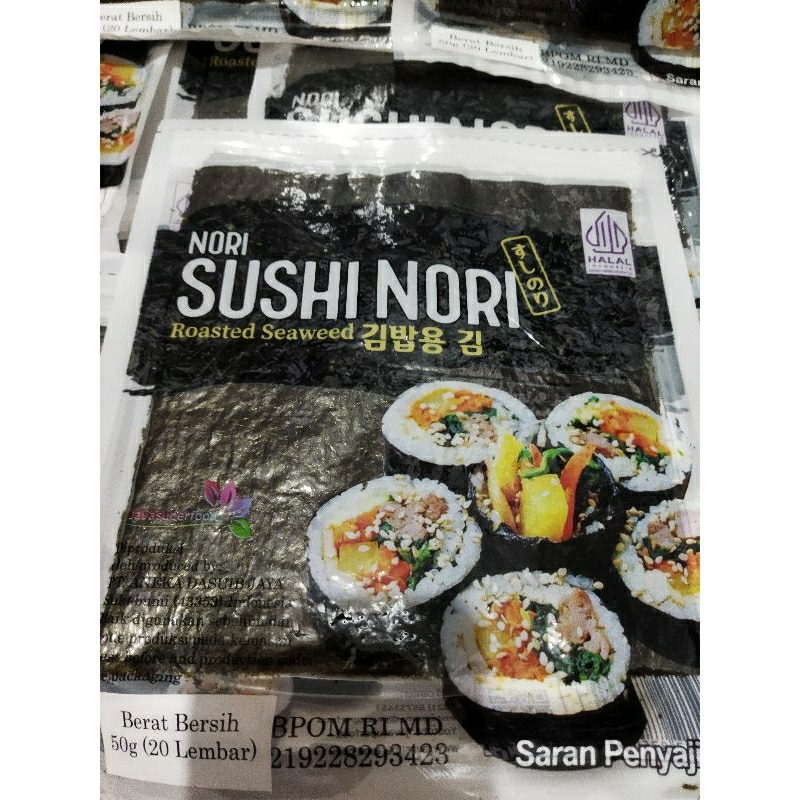 

Nafariz724 Sushi Nori Isi 20 Lembar Rumput Laut Halal Sakao Nori Roasted Seaweed