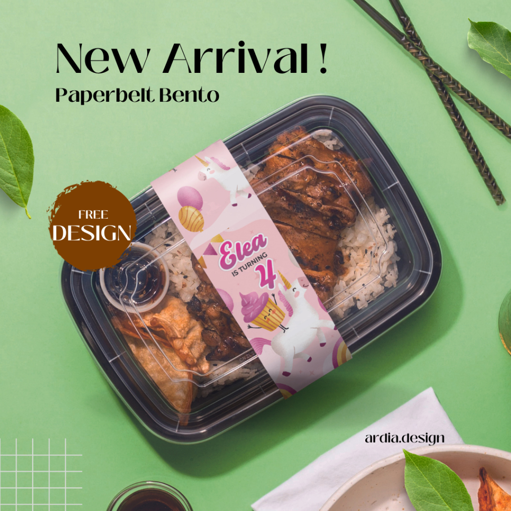 

Paperbelt Ulang Tahun - Label Box Bento Nasi Kotak Ulang Tahun Anak Ultah