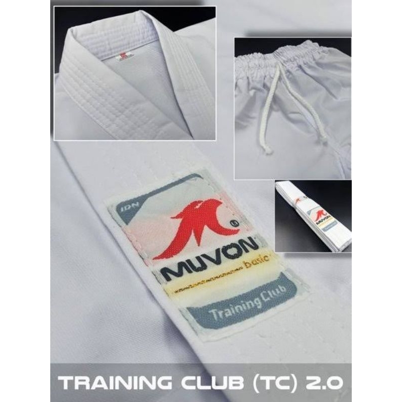 Muvon Training Club Basic 2.0 tegi seragam karate gi pemula