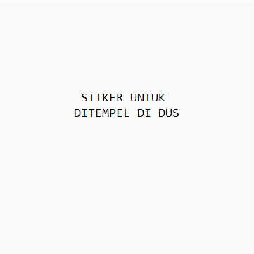 

STIKER DITEMPEL DI DUS