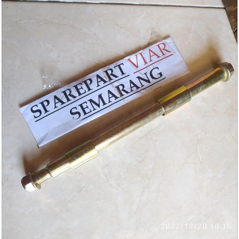 As roda depan shock 43 viar tossa panjang 30cm diameter as 20mm + mur dan collar