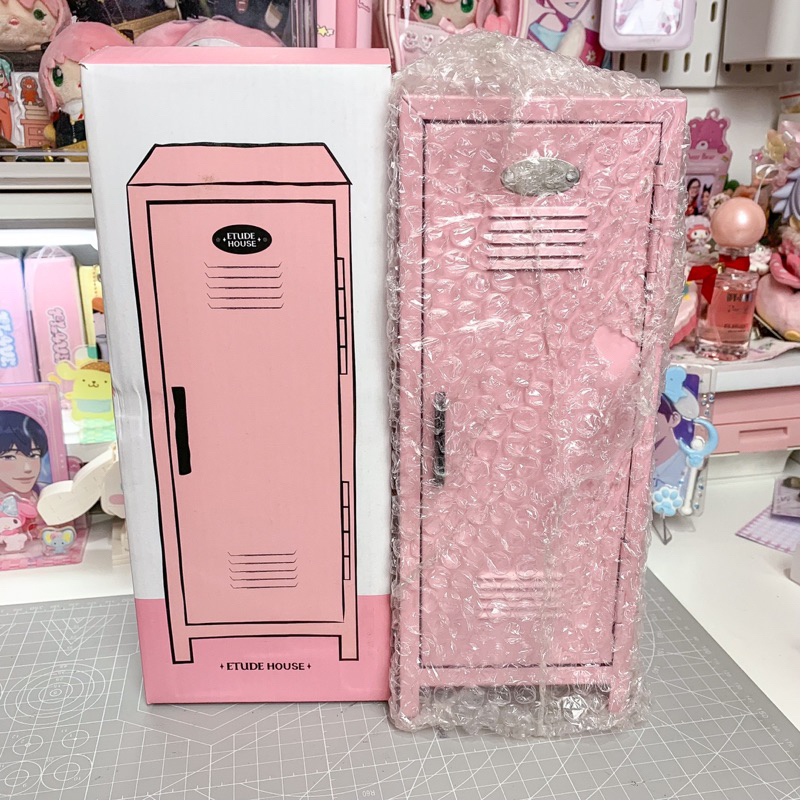 PO SEBULAN Locker Mini Loker Kecil Pink Cute Stuff Stationary Miniatur Loker