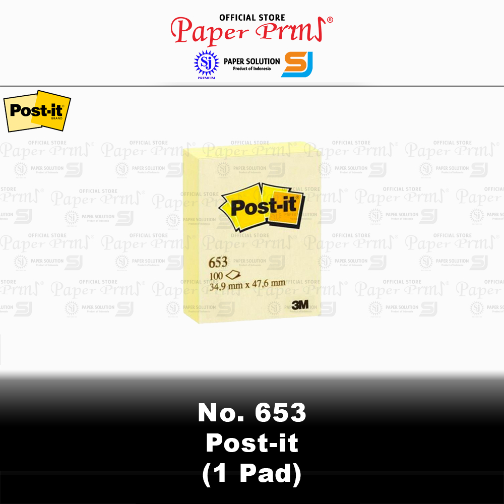 

Memo Sticky Note Post it 3M No. 653 - 1 Pad